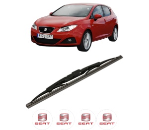 Stergator lamela spate SEAT IBIZA IV Hatchback Van (6J1) din 2008 - 2015, pentru luneta auto, Bosch Twin, din cauciuc siliconat rezistent, 4 Stickere Auto SEAT v27577