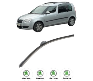 Stergator lamela spate SKODA ROOMSTER Praktik (5J) din 2007 - 2015, pentru luneta auto, Bosch Aerotwin, din cauciuc siliconat rezistent, 4 Stickere Auto SKODA v27087