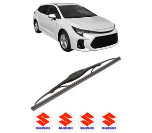 Stergator lamela spate SUZUKI SWACE (AMZ_) din 2020, pentru luneta auto, Valeo Silencio, din cauciuc siliconat rezistent, 4 Stickere Auto SUZUKI v19222