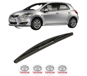 Stergator lamela spate TOYOTA AURIS (_E15_) din 2006 - 2012, pentru luneta auto, Bosch Twin, din cauciuc siliconat rezistent, 4 Stickere Auto TOYOTA v25402