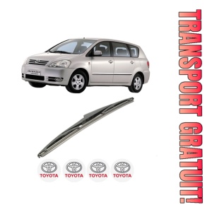 Stergator lamela spate TOYOTA AVENSIS VERSO (_M2_) din 2001 - 2010, pentru luneta auto, Bosch Twin, din cauciuc siliconat rezistent, 4 Stickere Auto TOYOTA