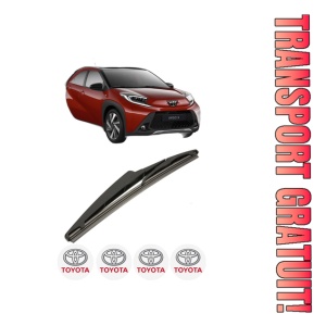 Stergator lamela spate TOYOTA AYGO X (_B7_) din 2022, pentru luneta auto, Bosch Twin, din cauciuc siliconat rezistent, 4 Stickere Auto TOYOTA