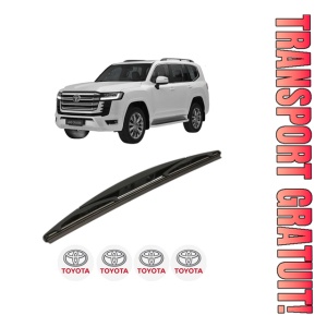 Stergator lamela spate TOYOTA LAND CRUISER 300 (_J3_) din 2022, pentru luneta auto, Bosch Twin, din cauciuc siliconat rezistent, 4 Stickere Auto TOYOTA