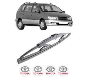 Stergator lamela spate TOYOTA PICNIC (_XM1_) din 1996 - 2001, pentru luneta auto, Bosch Twin, din cauciuc siliconat rezistent, 4 Stickere Auto TOYOTA v33252