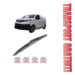 Stergator lamela spate TOYOTA PROACE Platform/Chassis (MDZ_) din 2016 - 2023, pentru luneta auto, Bosch Twin, din cauciuc siliconat rezistent, 4 Stickere Auto TOYOTA