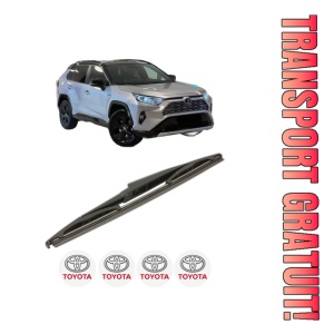 Stergator lamela spate TOYOTA RAV 4 V VAN (_A5_, _H5_) din 2018, pentru luneta auto, Bosch Twin, din cauciuc siliconat rezistent, 4 Stickere Auto TOYOTA