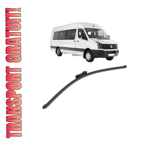 Stergator lamela spate Volkswagen CRAFTER Bus (SYI, SYJ) din 2016 - 2024, pentru luneta auto, Valeo Silencio Xtrm, din cauciuc siliconat rezistent, 4 Stickere Auto VW