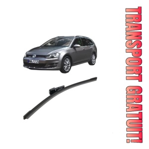 Stergator lamela spate Volkswagen GOLF VAN VII Variant (BA5) din 2013 - 2017, pentru luneta auto, Bosch Aerotwin, din cauciuc siliconat rezistent, 4 Stickere Auto VW - Img 1