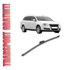Stergator lamela spate Volkswagen PASSAT B6 Variant (3C5) din 2005 - 2011, pentru luneta auto, Valeo Silencio Xtrm, din cauciuc siliconat rezistent, 4 Stickere Auto VW