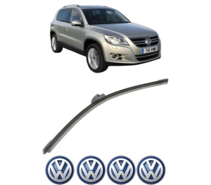 Stergator lamela spate Volkswagen TIGUAN VAN (5N_) din 2007 - 2018, pentru luneta auto, Bosch Aerotwin, din cauciuc siliconat rezistent, 4 Stickere Auto VW v27027