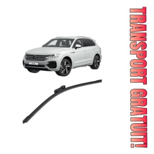 Stergator lamela spate Volkswagen TOUAREG (CR7, RC8) din 2017 - 2023, pentru luneta auto, Bosch Aerotwin, din cauciuc siliconat rezistent, 4 Stickere Auto VW
