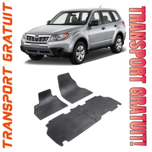 Subaru Forester III, Suv, fabricat din 03.2008 - 01.2013, set covorase auto dedicate, din cauciuc 100% Premium