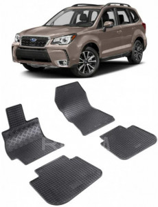 Subaru Forester IV, Suv, fabricat din 02.2013 - 05.2019, set covorase auto dedicate, din cauciuc 100% Premium accesorii pentru autoturismul tau - masina v160942