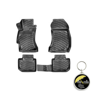 Subaru Impreza III 2007-2014 Set 4 covorase auto din cauciuc tip tavita premium line 3D accesorii pentru autoturismul tau - masina v241839
