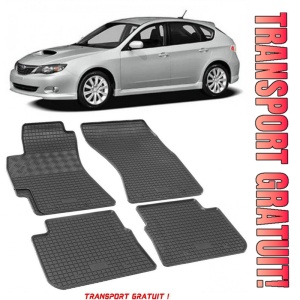 Subaru Impreza III, Hatchback, fabricat din 09.2007 - 2011, set covorase auto dedicate, din cauciuc 100% Premium - Transport Gratuit