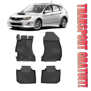 Subaru Impreza IV Din 2011 - 2016, Hatchback , Set Covorase Auto Tip Tavita Premium 3D, din cauciuc