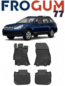 Subaru Outback IV Din 2009 - 2014, Combi, Cutie Automata , Set Covorase Auto Tip Tavita Premium 3D, din cauciuc accesorii pentru autoturismul tau - masina v165838