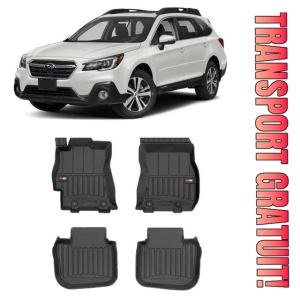 Subaru Outback IV Din 2009 - 2014, Combi, Cutie Automata , Set Covorase Auto Tip Tavita Premium 3D, din cauciuc