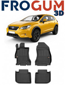 Subaru Xv I Din 01.2012 - 2017, Suv , Set Covorase Auto Tip Tavita Premium 3D, din cauciuc accesorii pentru autoturismul tau - masina v163990