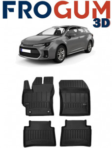 Suzuki Swace, Combi, Din 2020 - Prezent , Set Covorase Auto Tip Tavita Premium 3D, din cauciuc accesorii pentru autoturismul tau - masina v171590