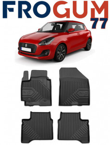 Suzuki Swift Din 05.2017 - Prezent, Hatchback , Set Covorase Auto Tip Tavita Premium 3D, din cauciuc accesorii pentru autoturismul tau - masina v166203