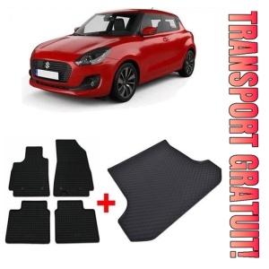 Suzuki Swift Hatchback din 05.2017 - Prezent *1, Set Covorase + tavita portbagaj auto