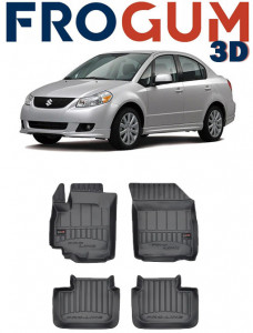 Suzuki Sx4, Hatchback, Din 2006 - 08.2013 , Set Covorase Auto Tip Tavita Premium 3D, din cauciuc accesorii pentru autoturismul tau - masina v174236