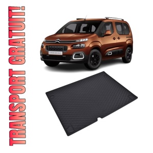 Tavita Portbagaj CITROEN Berlingo 5 locuri 2019- prezent, protectie portbagaj, din cauciuc 100%, pentru autoturismul CITROEN Berlingo 5