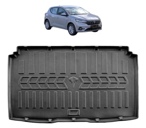 Tavita Portbagaj DACIA SANDERO STEPWAY III PRESTIGE, CU PODEA INALTA din 2020, Protectie Portbagaj Auto - Img 7