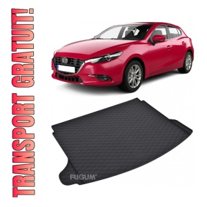 Tavita Portbagaj MAZDA 3 Hatchback 2013-2019, protectie portbagaj, din cauciuc 100%, pentru autoturismul MAZDA 3 Hatchback