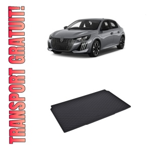 Tavita Portbagaj PEUGEOT 208 2019-prezent, protectie portbagaj, din cauciuc 100%, pentru autoturismul PEUGEOT 208