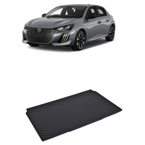 Tavita Portbagaj PEUGEOT 208 2019-prezent, protectie portbagaj, din cauciuc 100%, pentru autoturismul PEUGEOT 208