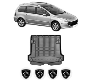 Tavita Portbagaj PEUGEOT 307 SW (3H) din 2002-2009, Protectie Portbagaj Auto PEUGEOT - Img 2