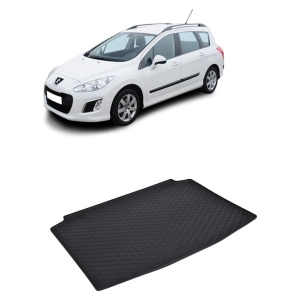 Tavita Portbagaj PEUGEOT 308 Hatchback 2013-2021, protectie portbagaj, din cauciuc 100%, pentru autoturismul PEUGEOT 308 Hatchback