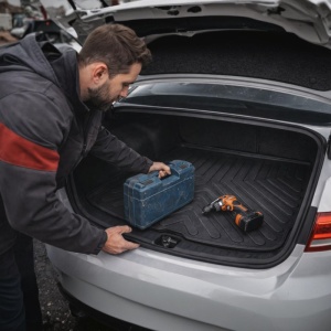 Tavita Portbagaj RENAULT CLIO 3 HB FARA CARLIG din 2005-2012, Protectie Portbagaj Auto - Img 5