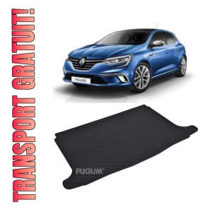 Tavita Portbagaj RENAULT Megane Hatchback 2016-prezent, protectie portbagaj, din cauciuc 100%, pentru autoturismul RENAULT Megane Hatchback