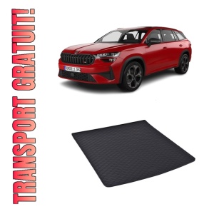 Tavita Portbagaj SKODA Kodiaq 5 locuri MHEV 2024-prezent, protectie portbagaj, din cauciuc 100%, pentru autoturismul SKODA Kodiaq 5