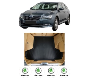 Tavita Portbagaj SKODA SUPERB III Estate (3V5) din 2015-2024, Protectie Portbagaj Auto SKODA - Img 2
