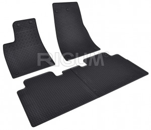 Tesla Model X fabricat din 10.2016 - Prezent, Suv, set covorase auto dedicate, din cauciuc 100% Premium accesorii pentru autoturismul tau - masina v152564