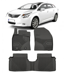 Toyota Avensis III Din 01.2009 - 08.2018, Combi , Set Covorase Auto Tip Tavita Premium 3D, din cauciuc accesorii pentru autoturismul tau - masina v168890