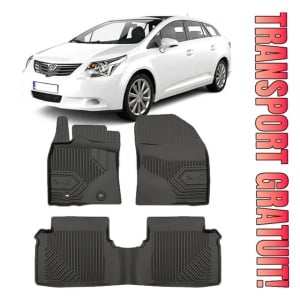 Toyota Avensis III Din 01.2009 - 08.2018, Combi , Set Covorase Auto Tip Tavita Premium 3D, din cauciuc