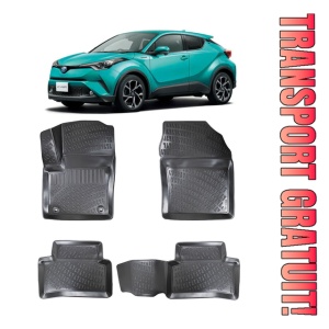 Toyota C-Hr 4Wd 2016-2022 Set 4 covorase auto din cauciuc tip tavita premium line 3D
