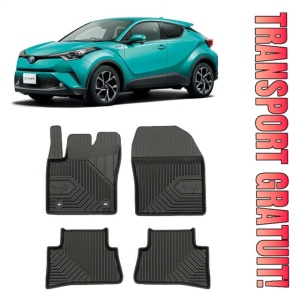 Toyota C-Hr Din 01.2017 - Prezent, Suv , Set Covorase Auto Tip Tavita Premium 3D, din cauciuc