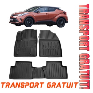 Toyota C-Hr Ev (2019-2025) Set covorase auto cauciuc G.Modern Line 3D
