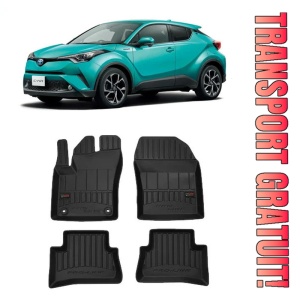 Toyota C-Hr, Suv, Din 01.2017 - Prezent , Set Covorase Auto Tip Tavita Premium 3D, din cauciuc