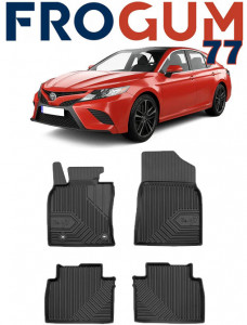 Toyota Camry Din 04.2019 - Prezent, Sedan, Hybrid , Set Covorase Auto Tip Tavita Premium 3D, din cauciuc accesorii pentru autoturismul tau - masina v165798