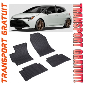 Toyota Corolla Hybrid fabricat din 2019 - Prezent, Hatchback, set covorase auto dedicate, din cauciuc 100% Premium