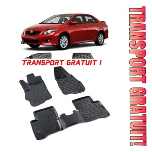 Toyota Corolla Ix E120. E130 2000 - 2006 Set 4 covorase auto din cauciuc tip tavita premium line 3D - Transport Gratuit!