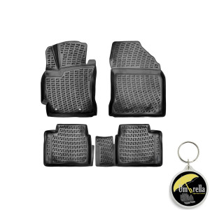 Toyota Corolla XI E170. E180 2013 Set 4 covorase auto din cauciuc tip tavita premium line 3D accesorii pentru autoturismul tau - masina v241823