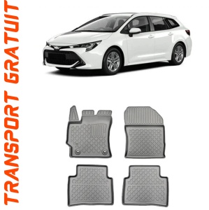 Toyota Corolla XII E210, Combi, Din 03.2019 - Prezent , Set Covorase Auto Tip Tavita Premium 3D, din cauciuc accesorii pentru autoturismul tau - masina v173239